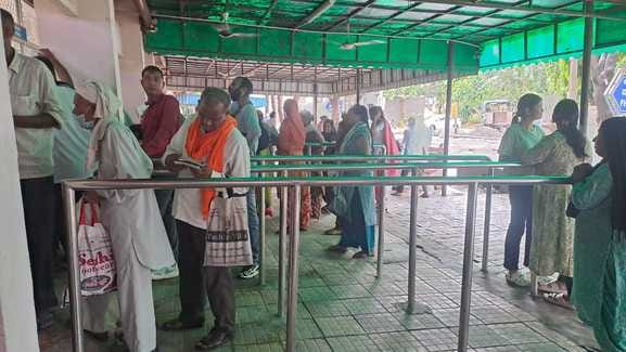The effect of rain was also seen on hospitals, fewer patients reached