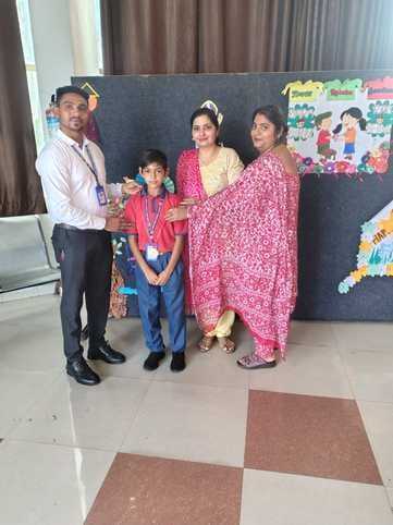 Yashmeen got second position at district level