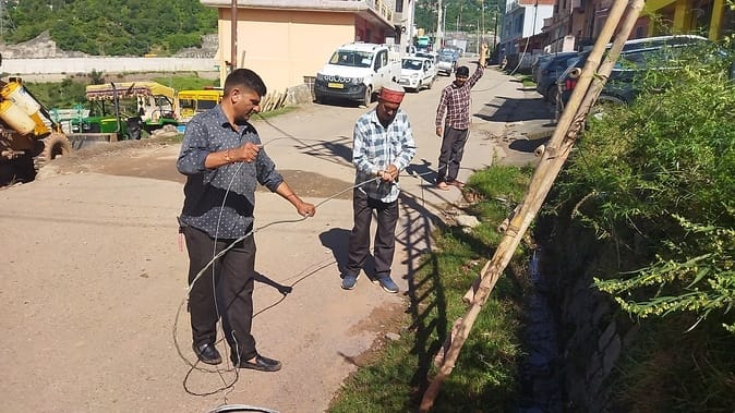 Chenani, Electricity Corporation, Employee doing Repair Work