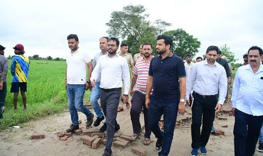 Tubewells and poles have been washed away in Pabnera