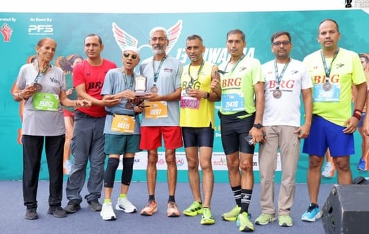 Bahadurgarh Runners Group shines, runners win medals in two marathons