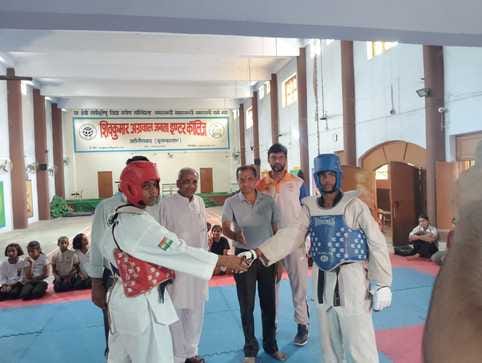 Participants showed their talent in Taekwondo competition