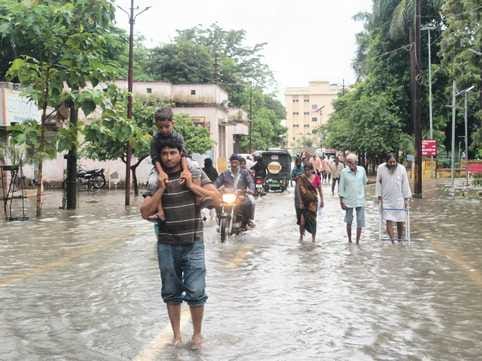 Patients arrived soaking wet, half the medicines were found to be in a mess
