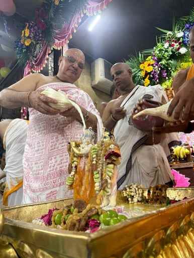 Radhastami Prakatya Utsav celebrated in ISKCON temple
