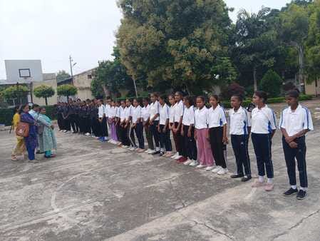 Students of Kasturba Gandhi Balika Vidyalaya selected for basketball competition