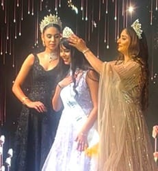 Kapsad's daughter Kavya became Miss Supremacy India