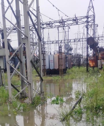Rain water filled in the sub-centre, supply stopped for five hours