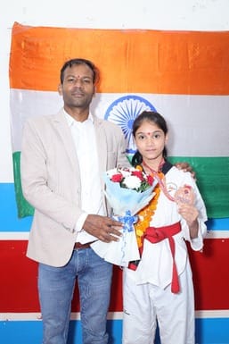 RV Madan won bronze medal in 38 kg category