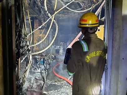 Fire broke out in the power panel of the paper mill due to short circuit