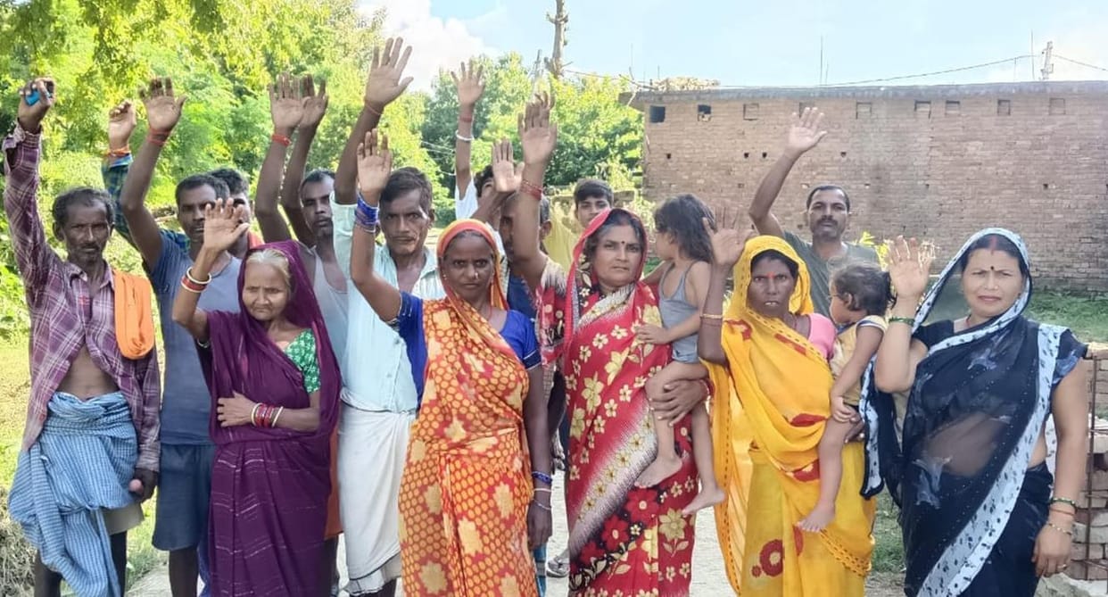 Leopard attacked a calf in Sonpur Dhutkahwa Purva