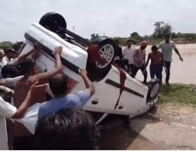 Medical store operator's car fell into Raj Canal, he died