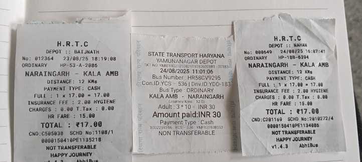 hrtc recover 17 rupees fair for 10 km