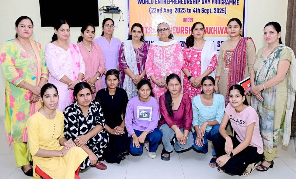 Padmini was the winner of the competition on entrepreneurship