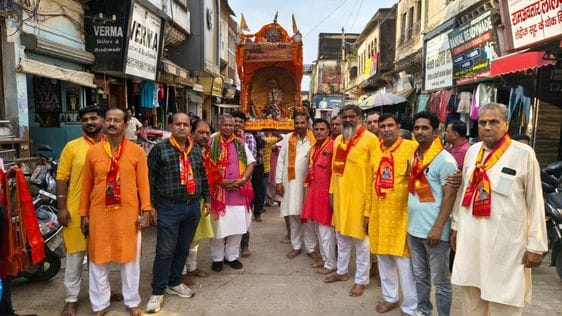 Dola taken out on Jaljhulani Ekadashi