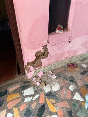 Six houses cracked due to land subsidence, three evacuated