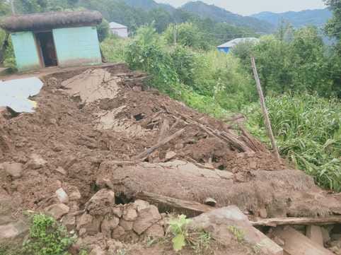 Ramnagar, Rain, House Collapse