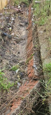 60 feet long drain collapsed due to rain, people troubled