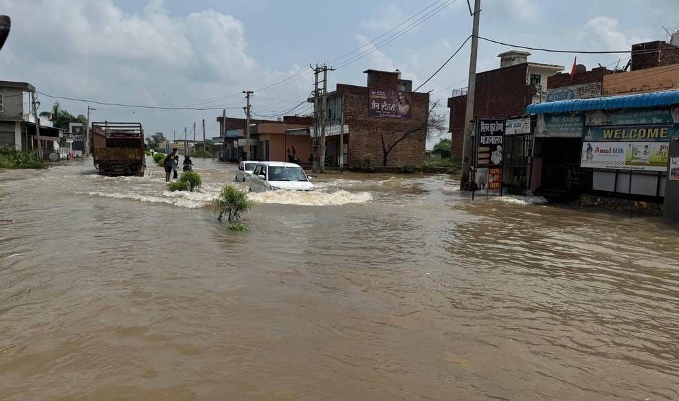 Fatehabad rain, waterlogging in Bhuna, Fatehabad News, Bhuna News