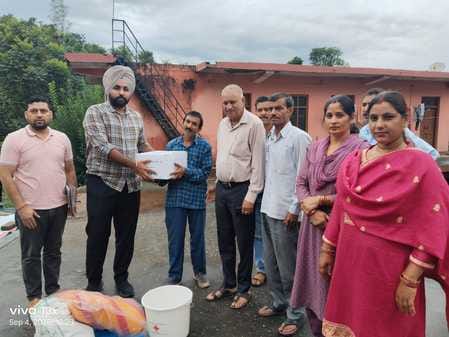 Ration kits distributed to affected families in Binaula