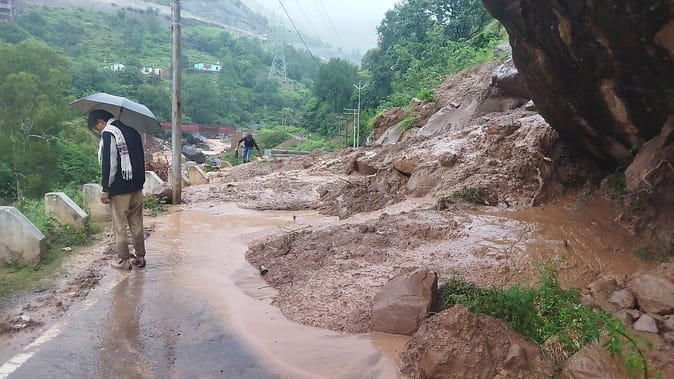Chenani, Road Closed, Domail, LandSlide
