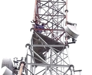 Bill paid but connection cut off, youth climbed the tower