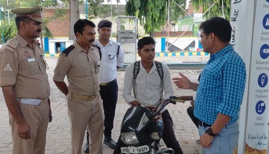 Will drive but will not wear helmet, fine imposed