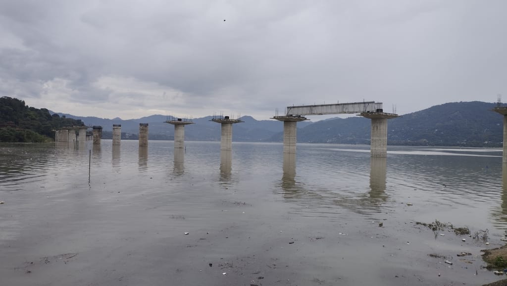 The water level of Bhakra Dam is just 1 foot below the danger mark