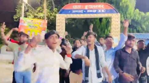A video was made outside the police station and made viral, police took two into custody