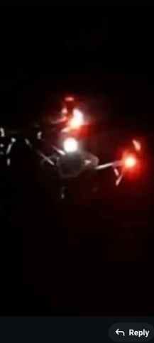 Drone seen in the sky, panic last night