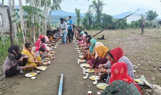 Unending food distribution organized for land erosion affected families