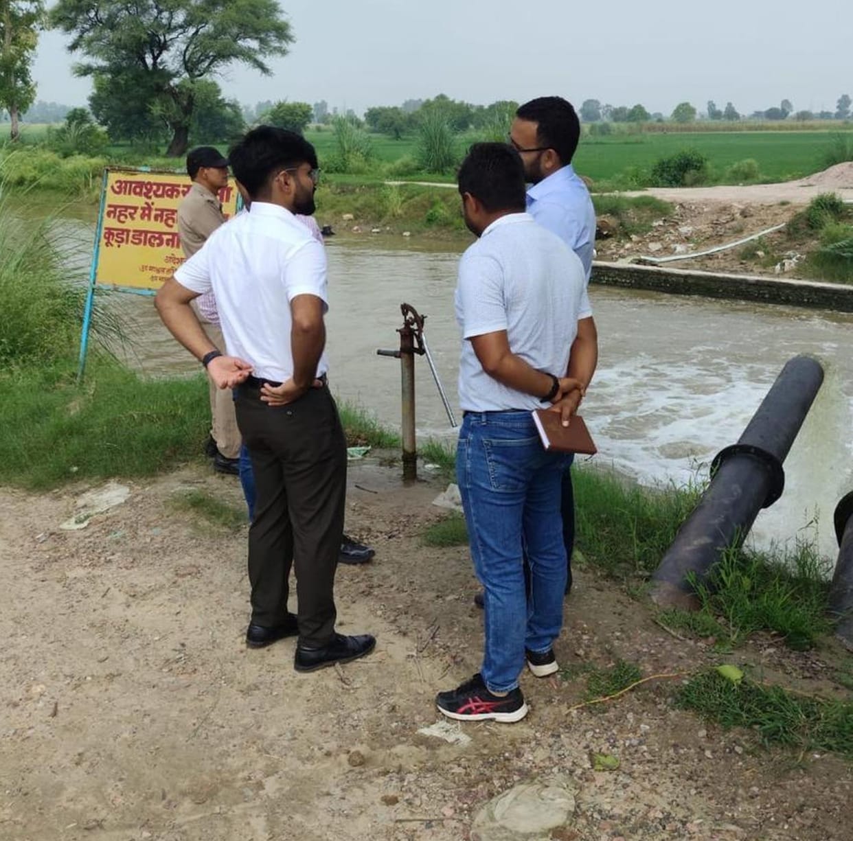 The administration is getting the water drained through 300 pump sets