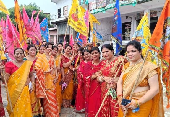 Saadabad immersed in devotion due to Nishan Yatra of Khatu Shyam