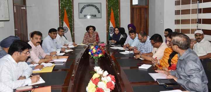 Udhamour, DC Saloni Rai, Held Meeting