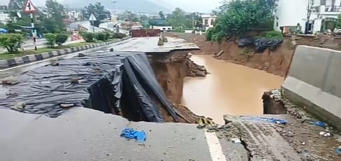 Udhampur, Gole Mela, New Road Collapse