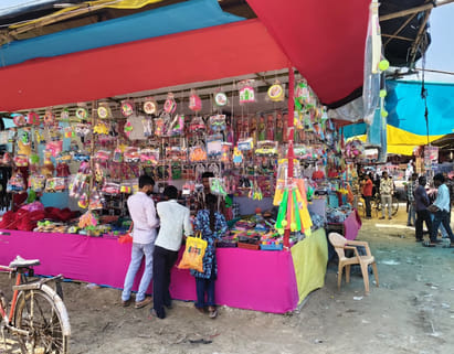Crowds of people started gathering in Dev Chhath fair
