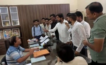 Students staged a sit-in protest over issues being ignored