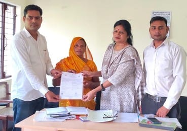 The woman got her husband's death certificate after 14 years