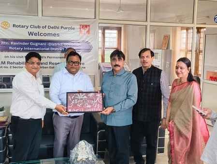 Distribute study material and school bags to children