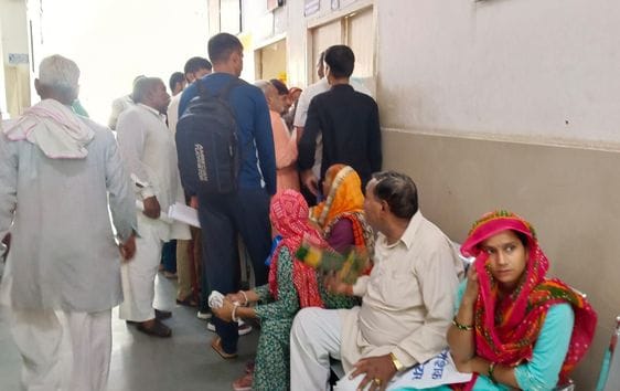 Due to weather, fever and cold patients are increasing