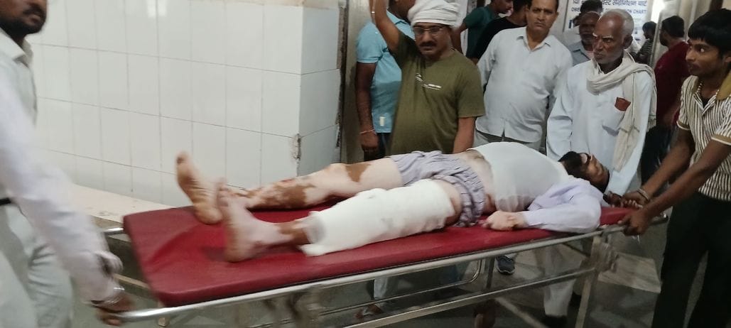 Injured in road accident referred to PGI