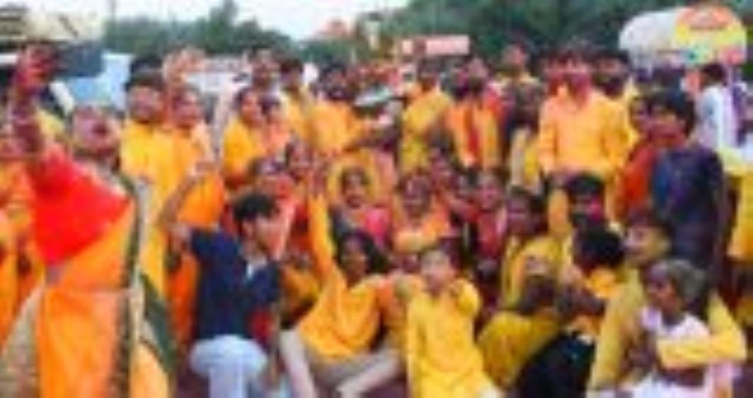 Ganpati immersion procession taken out with the sound of drums
