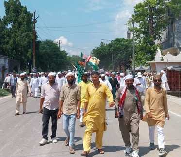 Siddharthnagar News : Procession of Muhammad taken out on the occasion of Eid Miladunnabi