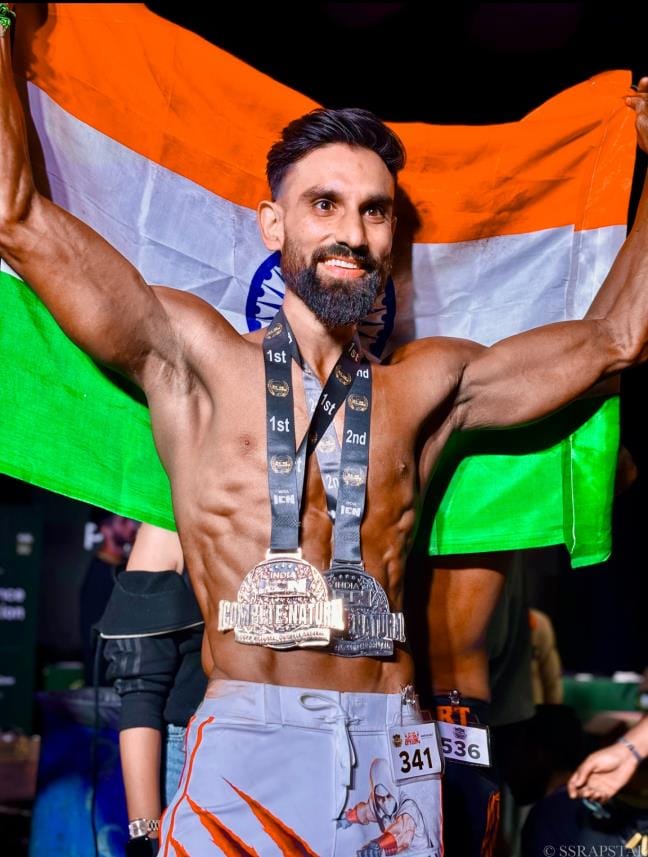 Dr. Jai Dutt Sharma won gold and silver medals in bodybuilding