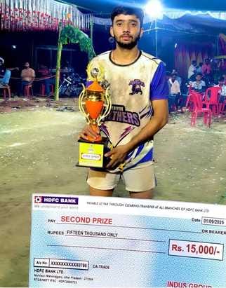 Aryan won the gold medal in the open Kabaddi competition