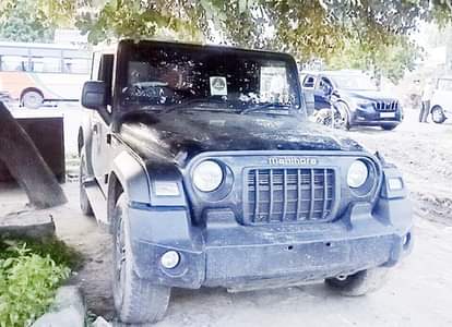 Three young men were dancing fearlessly on the Thar in a flash they fell right in front of the truck