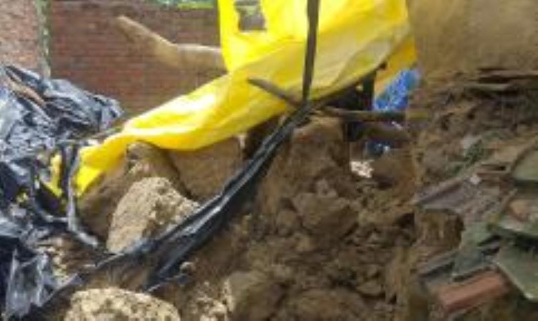 Six kutcha houses collapsed due to rain