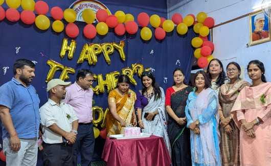 Some cut cakes, some danced and recited poems and gave cards to teachers