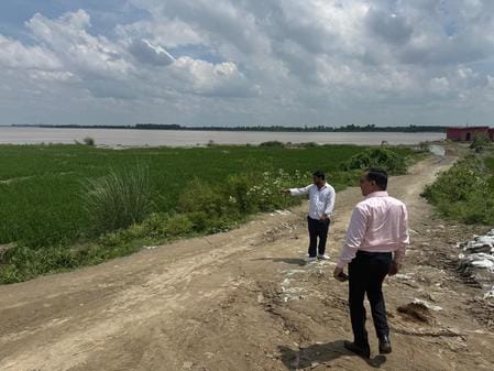 CMO visited Yamuna River and Bapauli CHC