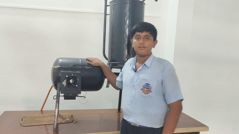Model of Hardit Sharma of village Alikan selected for national level