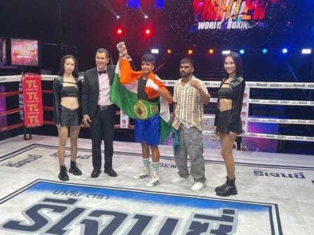 Boxer Monika defeated Pakistani player and won the belt championship